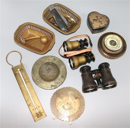 Qty brass items